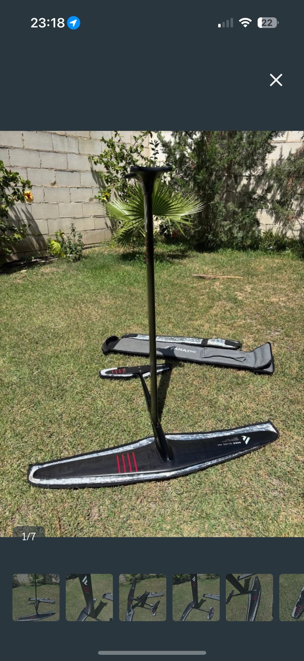 Foil full carbono mástil 90cm