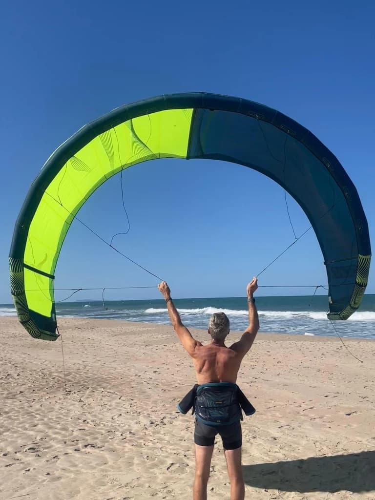 Cometa de kitesurf 9 m2, Gong Strutless